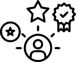 Glowing reward system with badges and loyalty icons illustrating customer loyalty tools vector