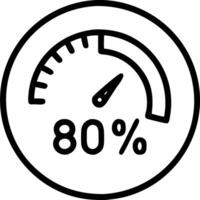 Glowing progress circle indicating performance metrics and real time progress in a digital dashboard vector