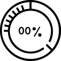 Glowing progress circle indicating performance metrics and real time progress in a digital dashboard Set 2 vector