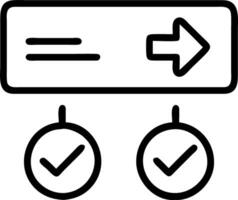 Glowing interface with Approve and Reject options highlighting decision options in a digital workflow vector