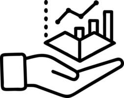 Glowing holographic graph with real time statistics illustrating data analytics dashboard in business intelligence vector