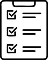 Glowing checklist with interactive completion markers to depict task lists and progress tracking in project management vector