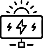 Glowing arrow hologram representing energy flow with icons for wind and solar energy representing energy efficiency flow in a digital sustainability dashboard Set 2 vector