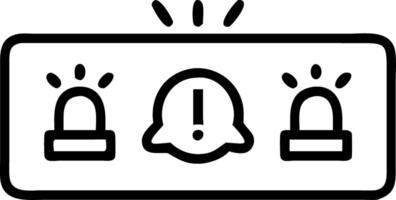 Glowing alert dashboard displays red alert symbols representing alert notifications and system alerts management Set 2 vector