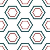 Geometric retro polygon seamless tiles jewel tones on white background perfect for elegant designs vector