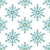 Frosty snowflake and holiday lights seamless tile pattern with sparkling winter accents Set 3 vector