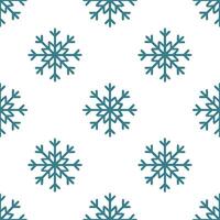 Frosty snowflake and cozy blanket seamless tile pattern with warm winter textures vector