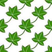 Fresh green ivy seamless tile pattern with tendrils wrapping around creating a sense of growth and vitality vector
