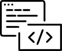 Floating lines of code with holographic highlighting to represent programming interfaces and software development vector