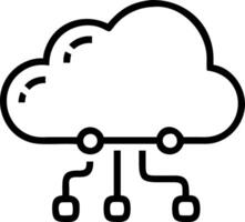 Floating icons of cloud computing AI and blockchain technologies represent digital transformation and technological advancements Set 5 vector