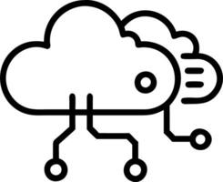 Floating icons of cloud computing AI and blockchain technologies represent digital transformation and technological advancements Set 9 vector