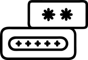 Floating holographic interface displaying secure login credentials symbolizing robust user authentication vector
