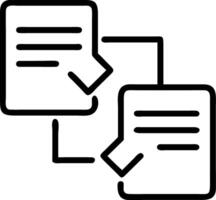Floating digital contracts with approval and rejection options representing smart contracts and automated agreements Set 2 vector