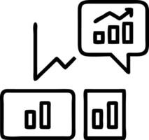 Floating bar graphs and charts showing ad campaign success in a digital ad performance analytics dashboard vector