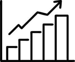 Floating bar chart displaying a steady increase in revenue trends symbolizing revenue growth in a business setting vector