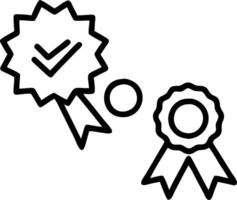 Floating badges showcasing ISO certifications and quality measures representing quality management and compliance standards vector