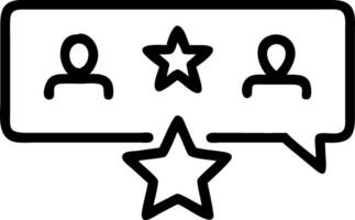 Floating 5 star icons for interactive feedback role play guiding teams to refine user engagement and satisfaction tactics vector