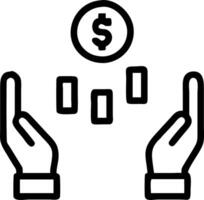 Financial management depicted by hands hovering above financial graphs and currency symbols within a digital financial management dashboard Set 2 vector