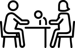 Female mentor and HR manager train young intern and interview job seeker in office meeting practicing social distancing and safety at work vector