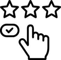 Feedback Ratings A hand interacting with a holographic star rating system and smiley face indicators representing feedback collection interface vector