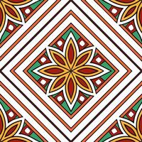 Ethnic patterns seamless design with geometric shapes and earthy tones for a modern organic vibe vector