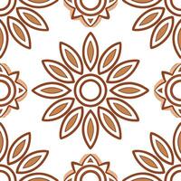 Ethnic patterns seamless design with folk inspired motifs and natural textures for a handmade rustic look vector