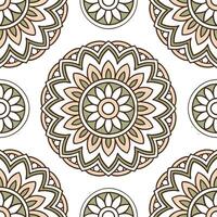 Ethnic graphics seamless pattern with intricate mandala designs and rich color palettes for a detailed cultural look Set 2 vector