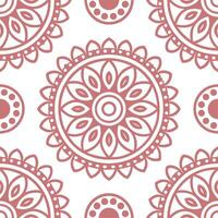 Ethnic graphics seamless pattern with intricate mandala designs and rich color palettes for a detailed cultural look vector