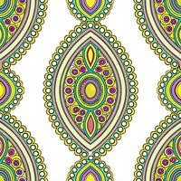 Ethnic graphics seamless pattern with intricate mandala designs and rich color palettes for a detailed cultural look Set 7 vector