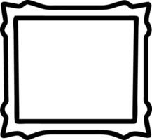 Empty brown wooden frame on transparent background vector