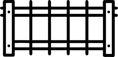 Empty brown wooden fence on transparent background vector