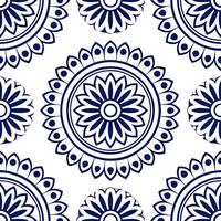 Elegant vintage medallion seamless tiles intricate designs on white background ideal for sophisticated interiors vector
