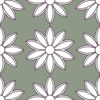 Elegant summer flowers seamless pattern with soft petals and muted tones for sophisticated floral designs vector