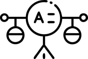 Digital sphere with AI related icons and scales representing ethical AI practices in AI ethics visualization vector