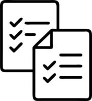 Digital checkmarks approving virtual documents to represent document workflow in modern offices Set 2 vector