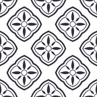 Design seamless pattern with vintage frames ornate tiles isolated elements white background for elegant branding vector