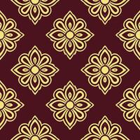 Design a seamless pattern featuring vintage checkerboard motifs in muted earth tones for a rustic aesthetic vector