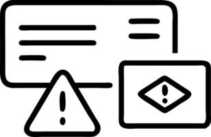 Dashboard with red alert notifications highlighting potential risks and issues in the system alerts overview vector