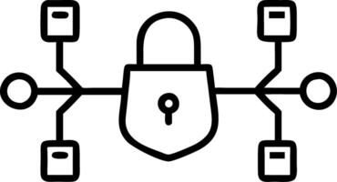 Cybersecurity interface depicted by floating padlocks and shields symbolizing secure networks within a digital cybersecurity interface vector