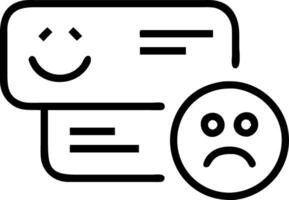 Customer feedback glowing interface with smiley and sad face options for satisfaction ratings in a modern digital platform vector