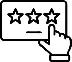Customer feedback depicted by a glowing 5 star rating hovering above a hand holding a tablet displaying customer reviews and ratings vector