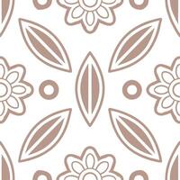 Cultural prints seamless pattern with nature inspired elements and soft tones for a serene organic cultural aesthetic Set 2 vector