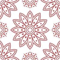 Cultural prints seamless pattern with floral designs and intricate detailing for a soft artistic cultural look vector