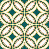 Cultural prints seamless pattern with geometric symmetry and modern color schemes for a clean dynamic ethnic design vector