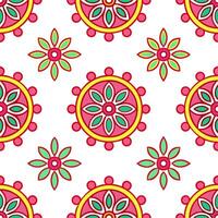 Cultural prints seamless pattern with traditional symbols and vibrant colors for a bold cultural statement vector