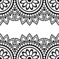 Cultural prints seamless pattern with intricate borders and traditional motifs for a refined ethnic look vector