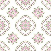 Create a seamless pattern combining vintage houndstooth with floral motifs in muted tones for an elegant fabric design Set 3 vector