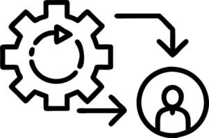 Concept representing business continuity management with icons for strategy risk assessment and operational planning emphasizing continuity planning and resilience in handling disr vector