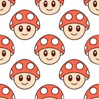 Cartoon style retro seamless tile pattern featuring playful characters and bold vintage colors vector