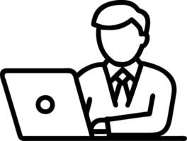 Busy mature business man middle aged professional executive manager lawyer wearing suit writing notes watching online webinar analysing financial data using laptop computer working vector
